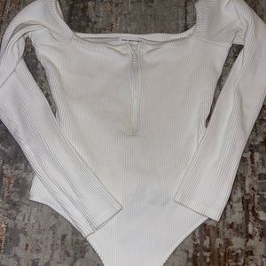 Good American thong Zip Thick rib Bodysuit